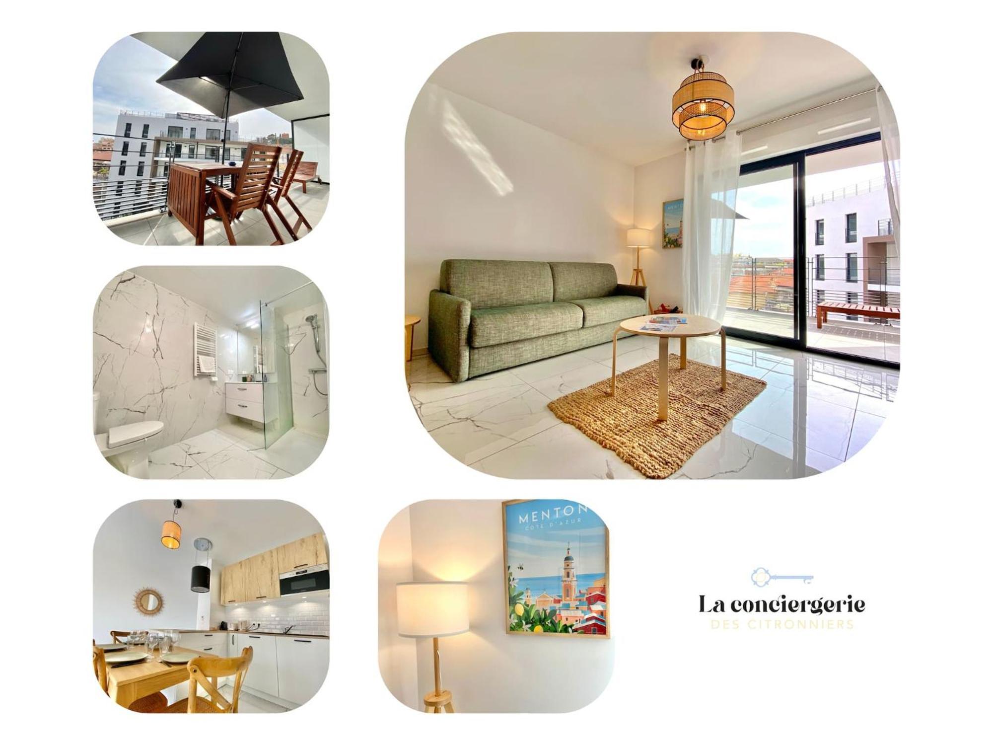 'Cap Riviera' Proche Gare Et Centre Apartment Menton Exterior photo